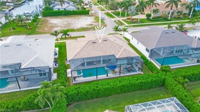 Newly constructed in 2023, this luxury home comes completely on Island Country Club in Florida - for sale on GolfHomes.com, golf home, golf lot