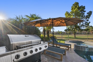 This beautifully designer-decorated 4-bedroom, 3-bath home with on Indian Palms Country Club and Resort in California - for sale on GolfHomes.com, golf home, golf lot