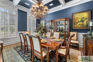 A Custom masterpiece of luxury & craftsmanship in the highly on Savannah Quarters Country Club in Georgia - for sale on GolfHomes.com, golf home, golf lot