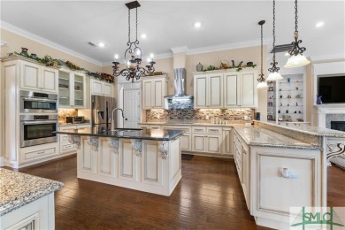 A Custom masterpiece of luxury & craftsmanship in the highly on Savannah Quarters Country Club in Georgia - for sale on GolfHomes.com, golf home, golf lot