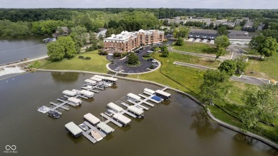 Morse Lake Condo w/ Boat Slip / Boat Lift! on Harbour Trees Golf Club in Indiana - for sale on GolfHomes.com, golf home, golf lot