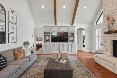 This stunning home sits on a premium corner lot backing to Hole on The Bridges Golf Club in Texas - for sale on GolfHomes.com, golf home, golf lot