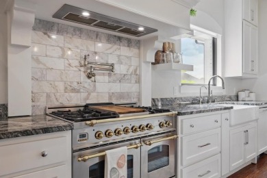 This stunning home sits on a premium corner lot backing to Hole on The Bridges Golf Club in Texas - for sale on GolfHomes.com, golf home, golf lot