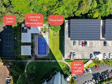 Breezy end/corner unit with golf course views near Pearlridge! on Pearl Country Club in Hawaii - for sale on GolfHomes.com, golf home, golf lot