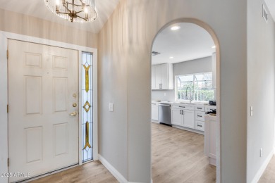 This beautifully remodeled 2-bedroom, 2-bathroom home is nestled on Oakwood Golf Club  in Arizona - for sale on GolfHomes.com, golf home, golf lot