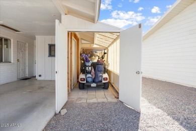 Discover this charming 2-bedroom, 1.75-bathroom home at 10423 W on Sun City South Golf Course in Arizona - for sale on GolfHomes.com, golf home, golf lot