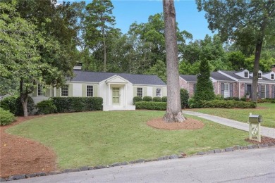 Don't miss this delightful white brick home in the heart of one on Bobby Jones Golf Club in Georgia - for sale on GolfHomes.com, golf home, golf lot