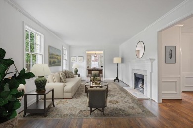 Don't miss this delightful white brick home in the heart of one on Bobby Jones Golf Club in Georgia - for sale on GolfHomes.com, golf home, golf lot