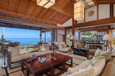 Experience fusion of Asian-inspired design and Hawaiian elegance on Waikoloa Beach Resort Golf Course in Hawaii - for sale on GolfHomes.com, golf home, golf lot