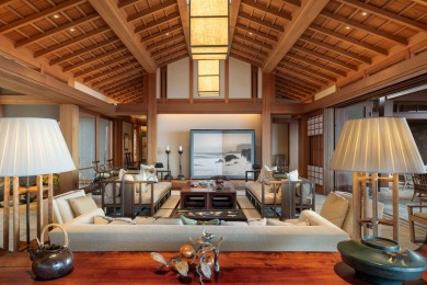 Experience fusion of Asian-inspired design and Hawaiian elegance on Waikoloa Beach Resort Golf Course in Hawaii - for sale on GolfHomes.com, golf home, golf lot