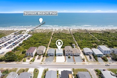 Charming ocean front cottage on the reserved island of Sunset on Oyster Bay Golf Links in North Carolina - for sale on GolfHomes.com, golf home, golf lot