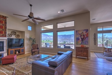 Panoramic views of the Catalina Mountains from this elevated lot on Saddlebrooke Golf Course in Arizona - for sale on GolfHomes.com, golf home, golf lot