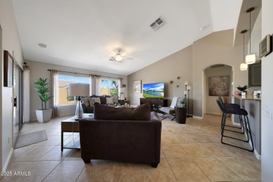 This beautifully updated Furnished extended Oakmont model is on Tuscany Falls At Pebble Creek in Arizona - for sale on GolfHomes.com, golf home, golf lot