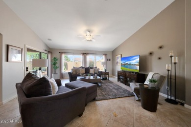 This beautifully updated Furnished extended Oakmont model is on Tuscany Falls At Pebble Creek in Arizona - for sale on GolfHomes.com, golf home, golf lot