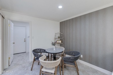 Welcome home to a serene golf frontage retreat in gated Biltmore on Arizona Biltmore Golf and Country Club in Arizona - for sale on GolfHomes.com, golf home, golf lot