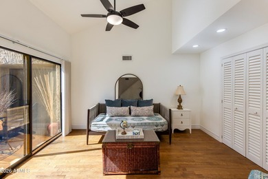 Welcome home to a serene golf frontage retreat in gated Biltmore on Arizona Biltmore Golf and Country Club in Arizona - for sale on GolfHomes.com, golf home, golf lot