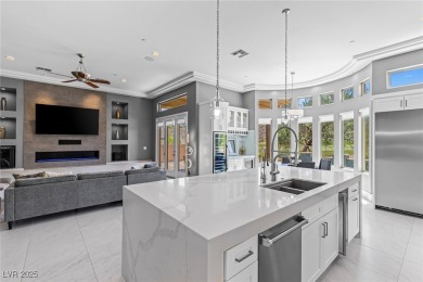 Wake up to panoramic golf course views at this custom home on Anthem Country Club in Nevada - for sale on GolfHomes.com, golf home, golf lot