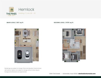 Experience elevated living in these fully customizable 3 and 4 on Glen Oaks Country Club in Iowa - for sale on GolfHomes.com, golf home, golf lot