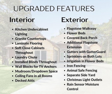 Exceptional 3-bed, 2.5-bath custom home on 2 lots in the gated on The Falls Resort and Club in Texas - for sale on GolfHomes.com, golf home, golf lot