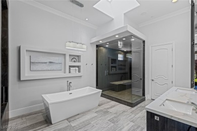 Wake up to panoramic golf course views at this custom home on Anthem Country Club in Nevada - for sale on GolfHomes.com, golf home, golf lot