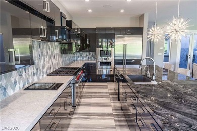 Unobstructed golf course & mountain views define this reimagined on Red Rock Country Club in Nevada - for sale on GolfHomes.com, golf home, golf lot