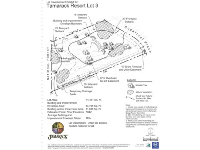 Direct Ski access from this custom homesite in Tamarack Resort on Osprey Meadows at Tamarack Resort in Idaho - for sale on GolfHomes.com, golf home, golf lot