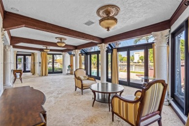 Luxury living in this Waterfront Mediterranean Estate in on The Diplomat Golf Resort and Spa in Florida - for sale on GolfHomes.com, golf home, golf lot