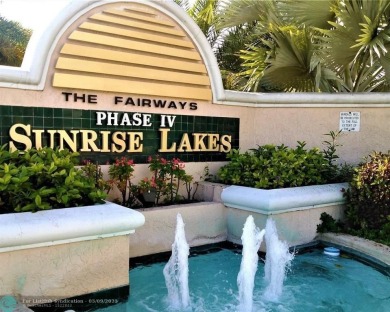 Enjoy spacious, open-concept living with stunning views in this on Sunrise Lakes Phase IV Golf Course in Florida - for sale on GolfHomes.com, golf home, golf lot