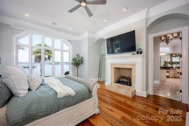 Impeccable craftsmanship and 305' of pristine shoreline define on Trump National Golf Club Charlotte in North Carolina - for sale on GolfHomes.com, golf home, golf lot
