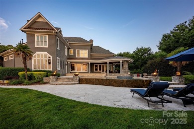 Impeccable craftsmanship and 305' of pristine shoreline define on Trump National Golf Club Charlotte in North Carolina - for sale on GolfHomes.com, golf home, golf lot
