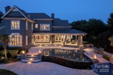 Impeccable craftsmanship and 305' of pristine shoreline define on Trump National Golf Club Charlotte in North Carolina - for sale on GolfHomes.com, golf home, golf lot