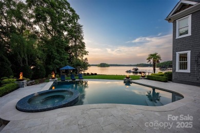 Impeccable craftsmanship and 305' of pristine shoreline define on Trump National Golf Club Charlotte in North Carolina - for sale on GolfHomes.com, golf home, golf lot