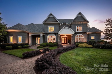 Impeccable craftsmanship and 305' of pristine shoreline define on Trump National Golf Club Charlotte in North Carolina - for sale on GolfHomes.com, golf home, golf lot