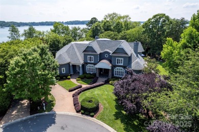 Impeccable craftsmanship and 305' of pristine shoreline define on Trump National Golf Club Charlotte in North Carolina - for sale on GolfHomes.com, golf home, golf lot