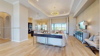 This stunning home boasts panoramic views of the lake and golf on Panther Run Golf Club in Florida - for sale on GolfHomes.com, golf home, golf lot