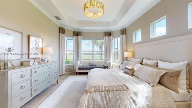 This stunning home boasts panoramic views of the lake and golf on Panther Run Golf Club in Florida - for sale on GolfHomes.com, golf home, golf lot