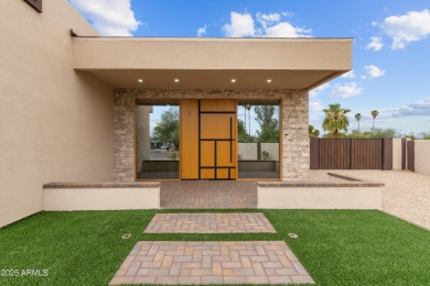 Experience luxury living in this stunning contemporary residence on The Orange Tree Golf Resort in Arizona - for sale on GolfHomes.com, golf home, golf lot