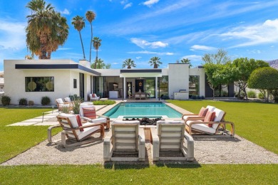 Discover a Piece of History in This Stunning Home Behind Private on Tamarisk Country Club in California - for sale on GolfHomes.com, golf home, golf lot