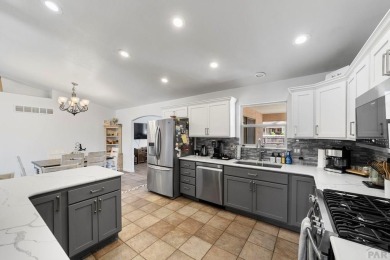 Welcome to this stunning 5-bedroom, 3-bathroom ranch-style home on Desert Hawk At Pueblo West in Colorado - for sale on GolfHomes.com, golf home, golf lot