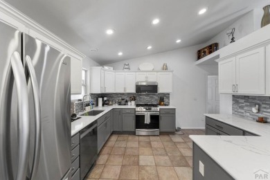 Welcome to this stunning 5-bedroom, 3-bathroom ranch-style home on Desert Hawk At Pueblo West in Colorado - for sale on GolfHomes.com, golf home, golf lot