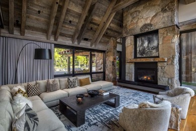 Perched on a basaltic ledge with panoramic views of creek on Martis Camp Golf Course in California - for sale on GolfHomes.com, golf home, golf lot