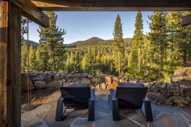 Perched on a basaltic ledge with panoramic views of creek on Martis Camp Golf Course in California - for sale on GolfHomes.com, golf home, golf lot