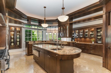 This Governors Club estate is replete with lavish amenities on Governors Club in North Carolina - for sale on GolfHomes.com, golf home, golf lot