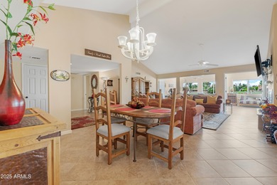 Come see the beautiful sunset views of the golf course and lake on Cottonwood Country Club in Arizona - for sale on GolfHomes.com, golf home, golf lot