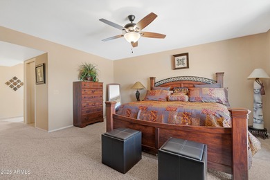 Come see the beautiful sunset views of the golf course and lake on Cottonwood Country Club in Arizona - for sale on GolfHomes.com, golf home, golf lot