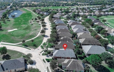 GOLF COURSE VIEW - ACROSS FROM #14 GREEN, BRICK & STONE EXTERIOR on Heritage Ranch Golf and Country Club in Texas - for sale on GolfHomes.com, golf home, golf lot