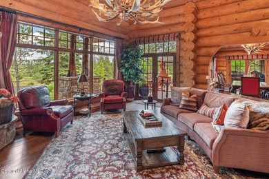LUXURIOUS LOG HOME AT PRESTIGIOUS BLACK ROCK. Tucked on a serene on The Golf Club at Black Rock in Idaho - for sale on GolfHomes.com, golf home, golf lot