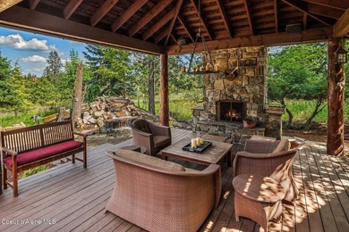 LUXURIOUS LOG HOME AT PRESTIGIOUS BLACK ROCK. Tucked on a serene on The Golf Club at Black Rock in Idaho - for sale on GolfHomes.com, golf home, golf lot