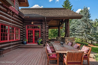 LUXURIOUS LOG HOME AT PRESTIGIOUS BLACK ROCK. Tucked on a serene on The Golf Club at Black Rock in Idaho - for sale on GolfHomes.com, golf home, golf lot