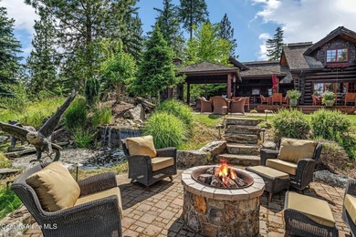 LUXURIOUS LOG HOME AT PRESTIGIOUS BLACK ROCK. Tucked on a serene on The Golf Club at Black Rock in Idaho - for sale on GolfHomes.com, golf home, golf lot